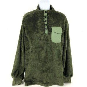 Women's Green OC Order Plus 1/4 Button Fleece Jack